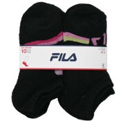 Wholesale - 10pk FILA GRL POWER PRINT HC NS SOCKS SIZE 6-8, UPC: 193159268589